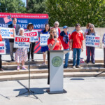 Tea Party rally against illegal immigrants voting in Atlanta, GA