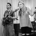 Living room performance at Mark Baker's house