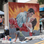 Chalk competition in Marietta Square